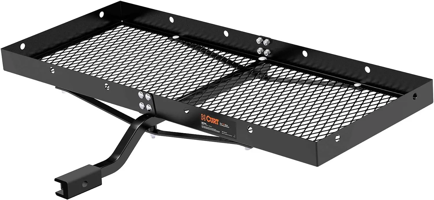 

18110 48 x 20-Inch Tray Hitch Cargo Carrier, 300 lbs Capacity, 1-1/4, 2-In Adapter Shank