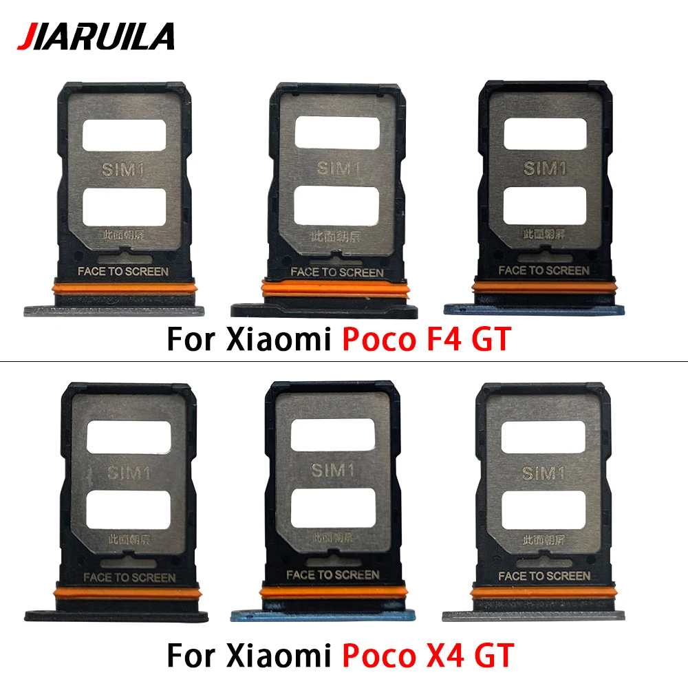 

Original New For Xiaomi Poco F3 X3 X4 GT F4 5G SIM Card Tray Slot Holder Replacement Parts + Pin
