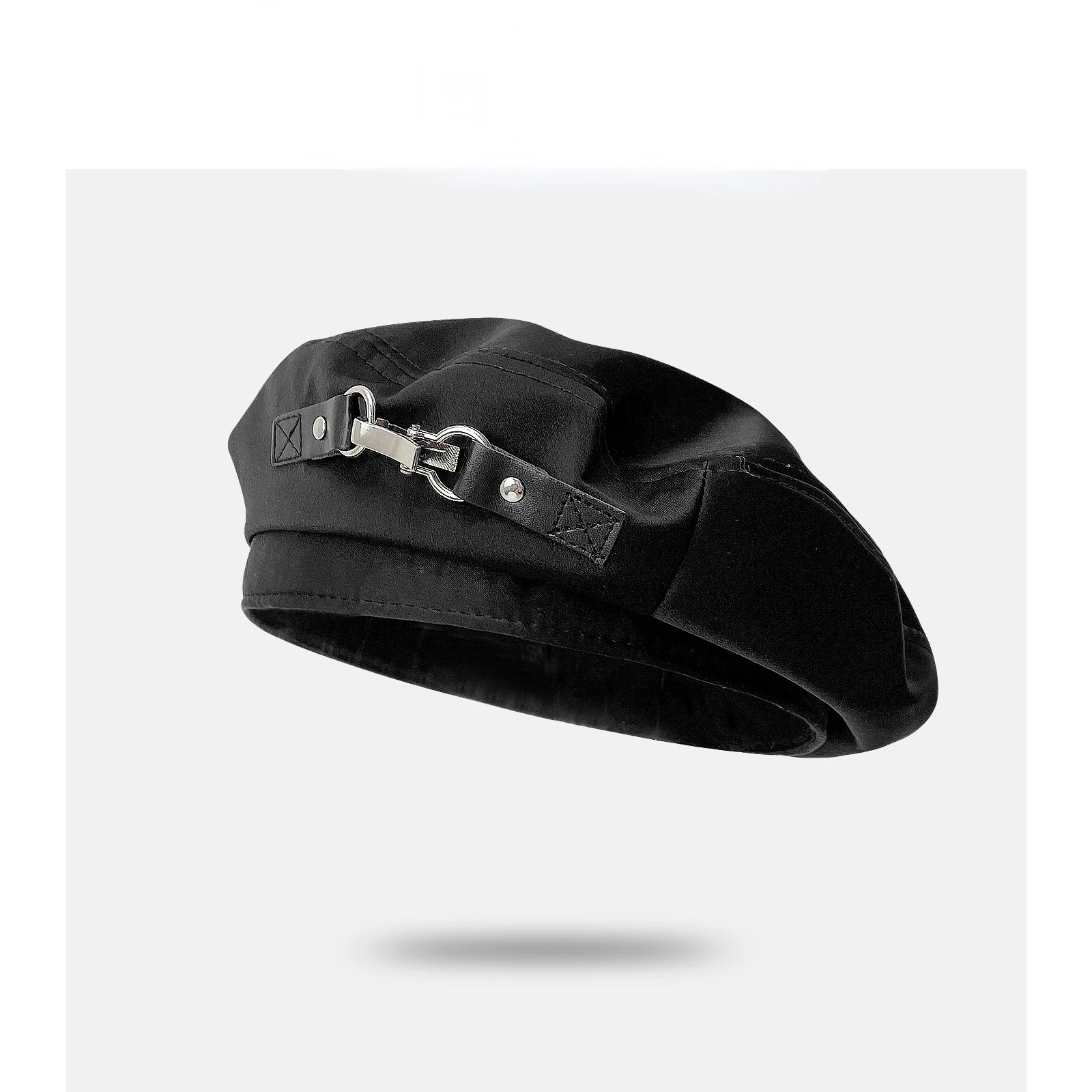 

Lolita Girls Ladies Punk Beret Sweet Cool Hair Accessories Fashion Beanie Metal Hat Summer Breathable Preppy Gothic Hat