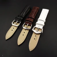 wholesale 50pcslot 12mm 14mm 16mm 18mm 19mm 20mm 22mm 24mm genuine cow leather watch band watch straps black white brown