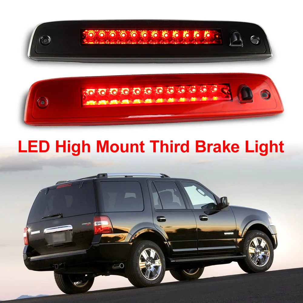 1 adet duman kırmızı Lens araba LED 3 üçüncü fren kuyruğu lambası arka yüksek montaj Stop lambası Jeep Cherokee XJ 1997 1998 1999 2000 2001