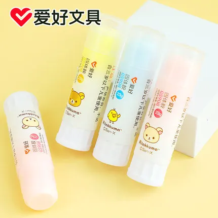 

12pcs AIHAO GS907 Rilakkuma 10G Glue Stick Strong Adhesive School Office Supplies