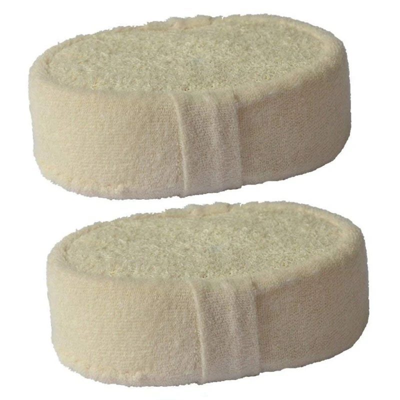 

2X Natural Luffa Sponge Bath Ball Shower Scrub For Whole Body Healthy Massage Brush
