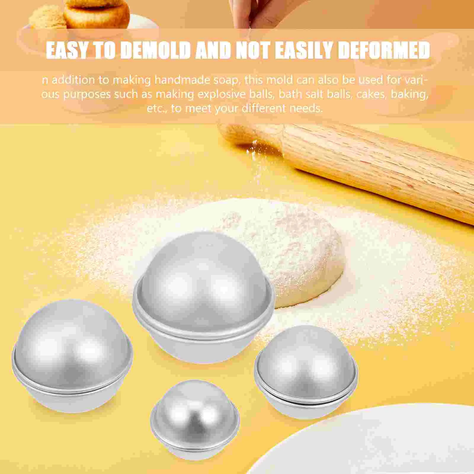 4 пары формы для леденцов соляной шарик ванны полукруг бейсбол сделай сам выпечка