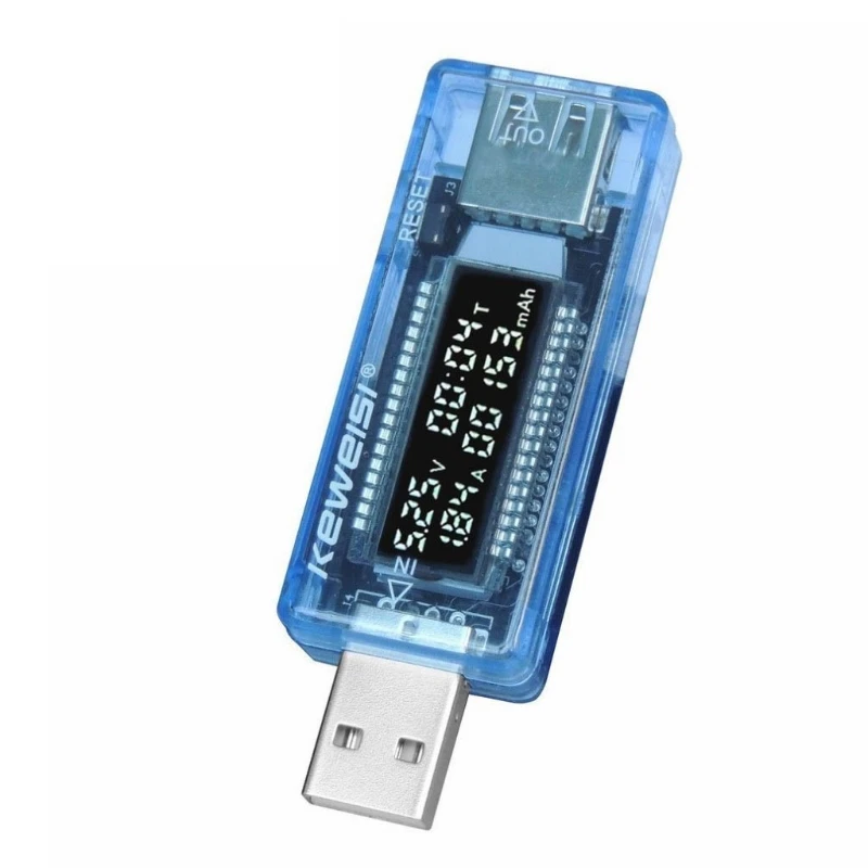 

USB Tester Voltage & Current Tester Voltmeter Capacity Current Meter Digital Multimeter Power Battery Meter Portable