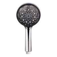black hand shower head high pressure portable rain showerhead saving hydromassage bath hygienic for bathroom accessories