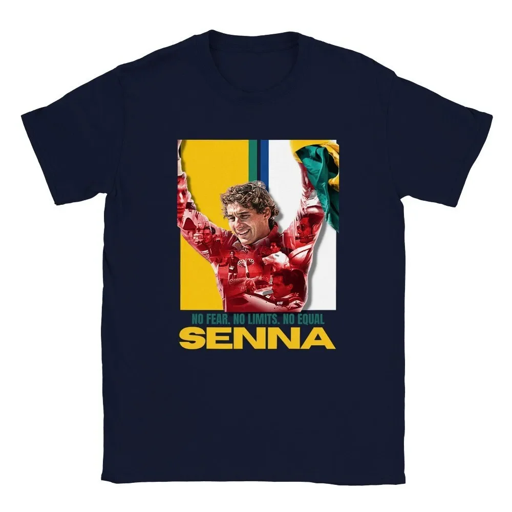 Футболка серебристого цвета От Айртона сенны: дизайн вдохновленный гонками