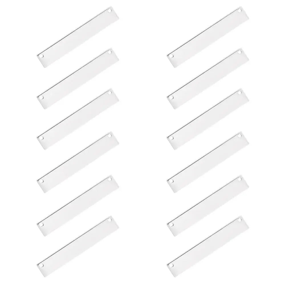

20Pcs Rectangle Frame Charms Connectors Silver Plated Brass Pendants For DIY Handmade Necklace Bracelet Jewelry Making Crafts