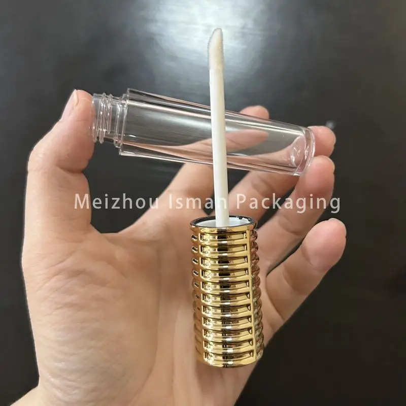 Тюбики для блеска губ розового золота пустая бутылка многоразовые уникальные