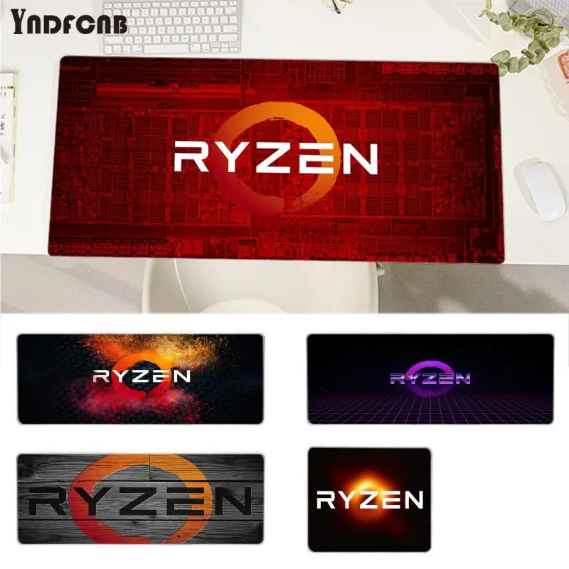 

Высококачественный резиновый прочный Настольный коврик для мыши RYZEN для большой скорости фиксации краев игровой коврик для клавиатуры