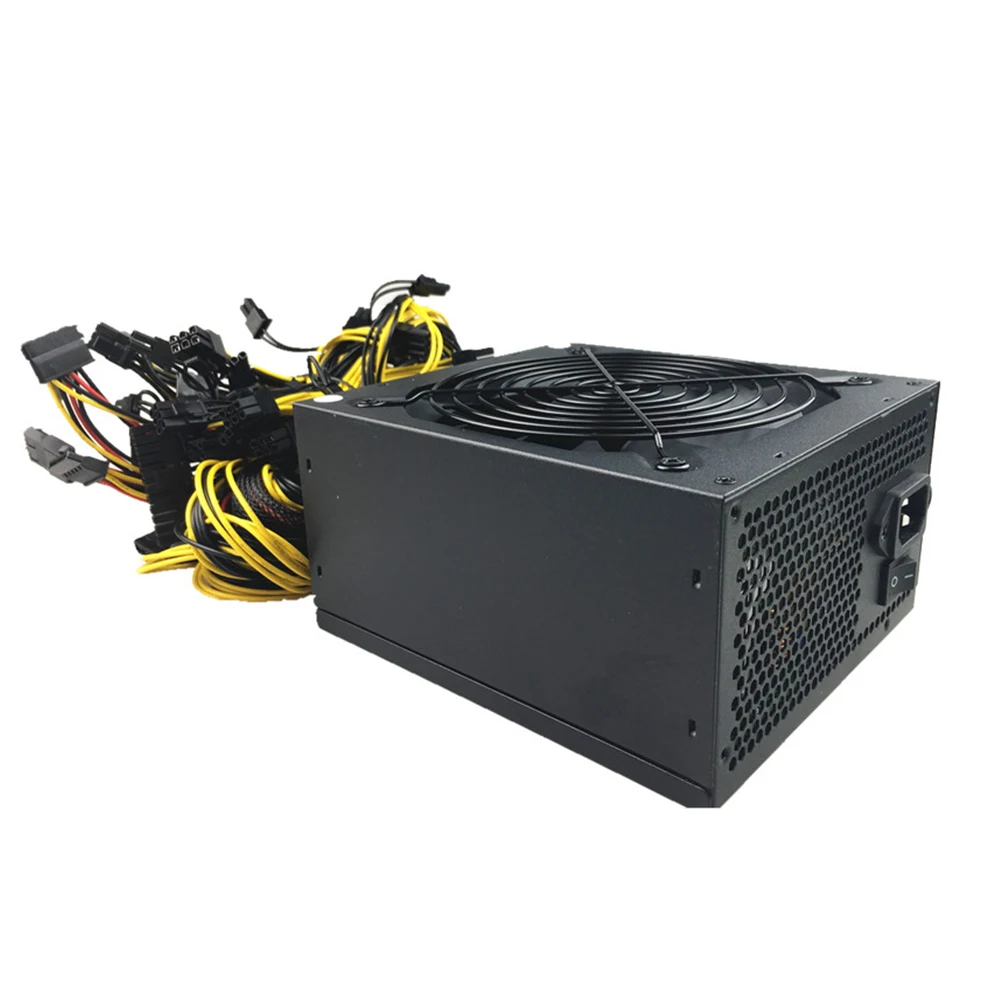 Оригинальная майнинговая машина ATX поддерживает 8 GPU карт, поддержка Asic bitcoin Gold 2000W PLUS и т. д. RVN источник питания