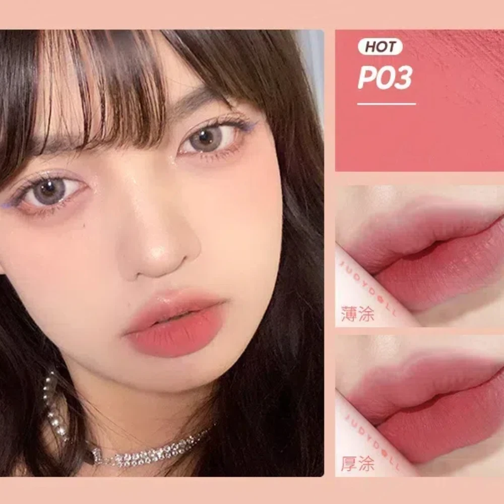 Матовая молочная губная помада Judydoll матовая гладкая шелковистая жидкая