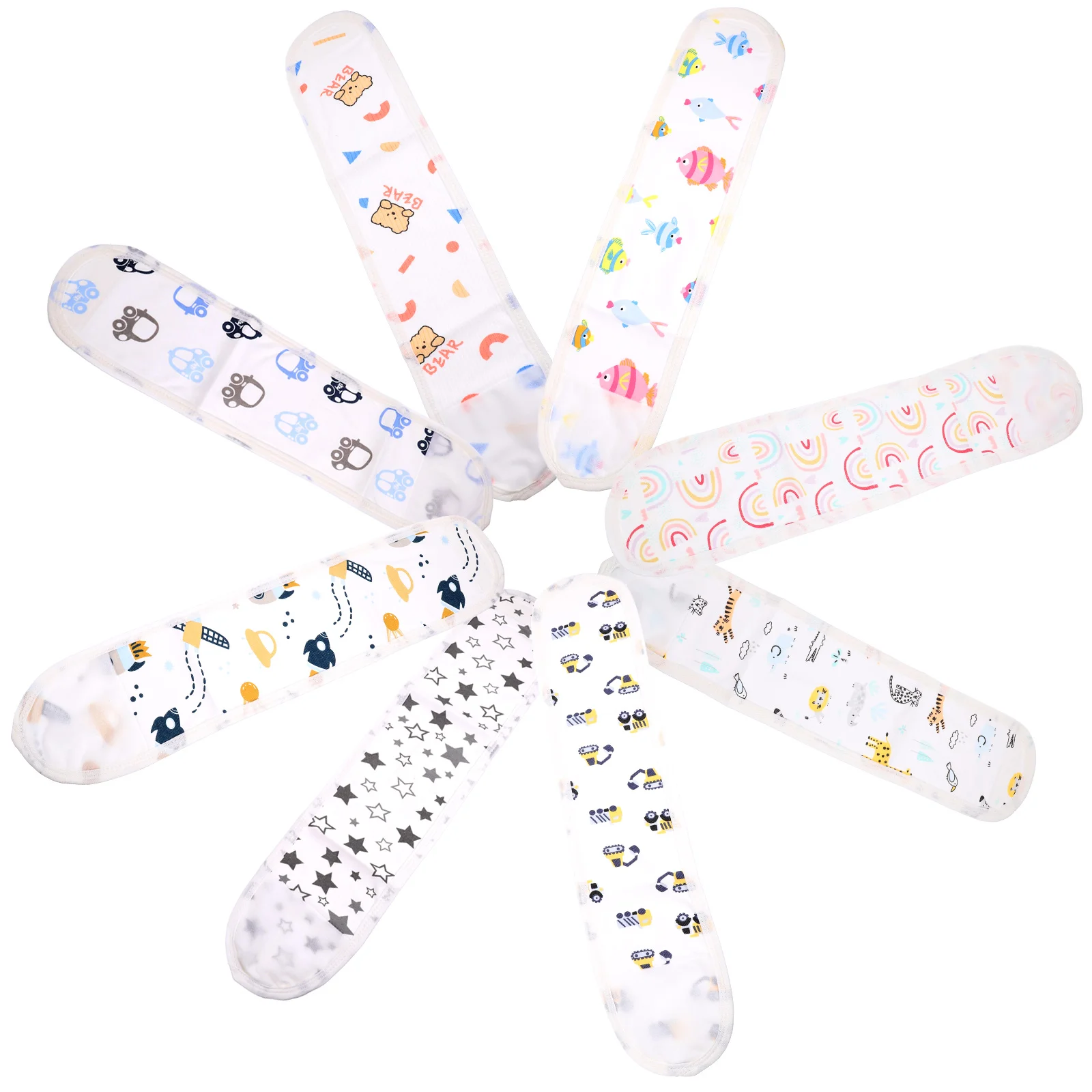 

8 Pcs Navel Cord Belt Baby‘s Belly Band Newborn Wrap Circumference Binders Belts Cotton Infant Umbilical Cords