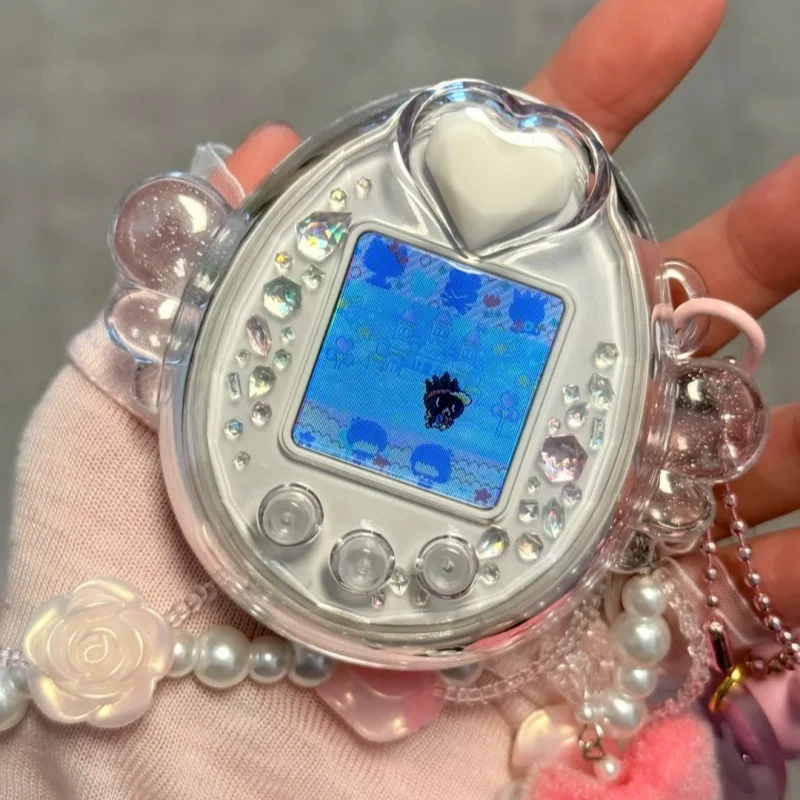 Фото Защитный чехол Ultra Clear Crystal Angel Heart для Tamagotchi Ps Id Idl Meets Mix 4u 4u Plus, прозрачный чехол с блестками №1