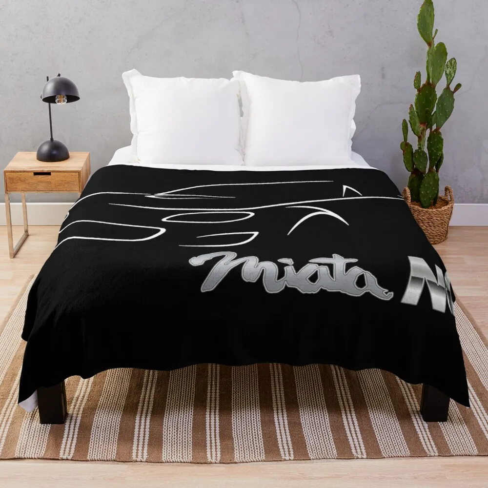 

White Miata NC Throw Blanket Shaggy Blanket Flannels Blanket