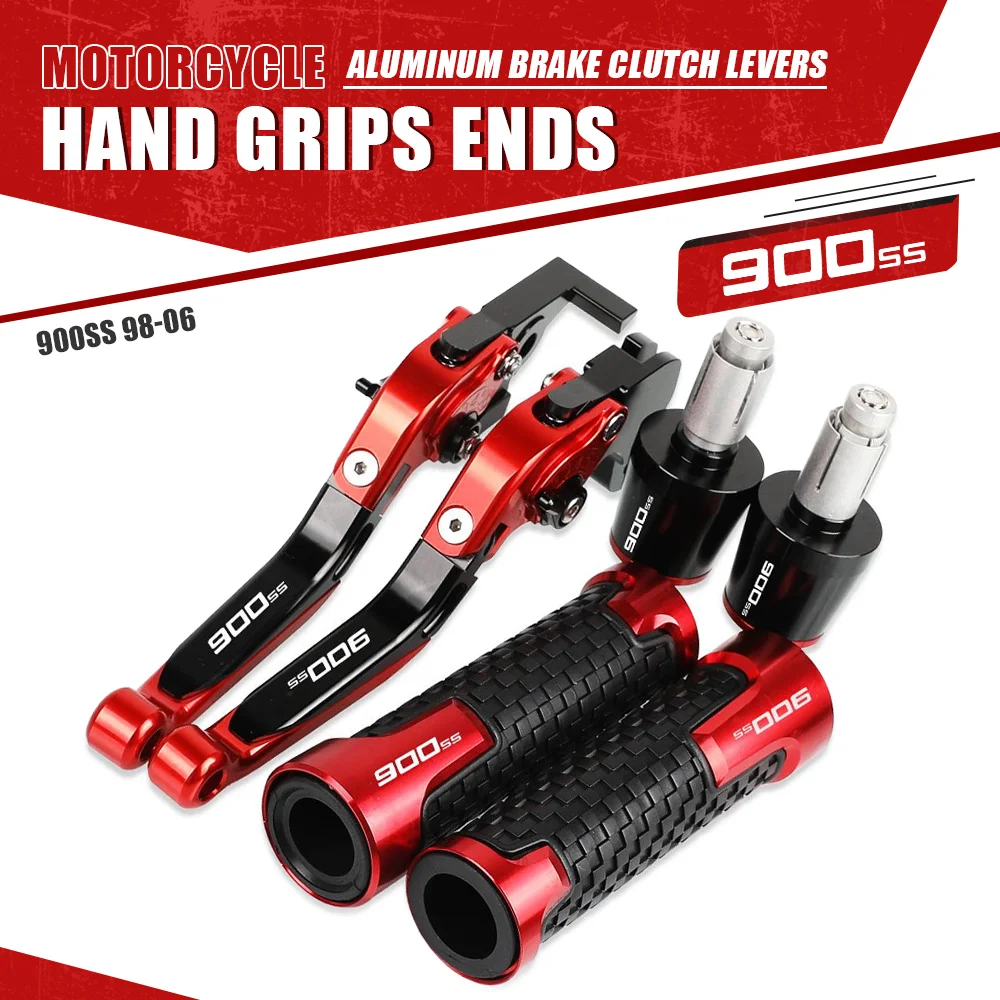 

Motorcycle Aluminum Brake Clutch Levers Handlebar Hand Grips ends For DUCATI 900SS 1998 1999 2000 2001 2002 2003 2004 2005 2006