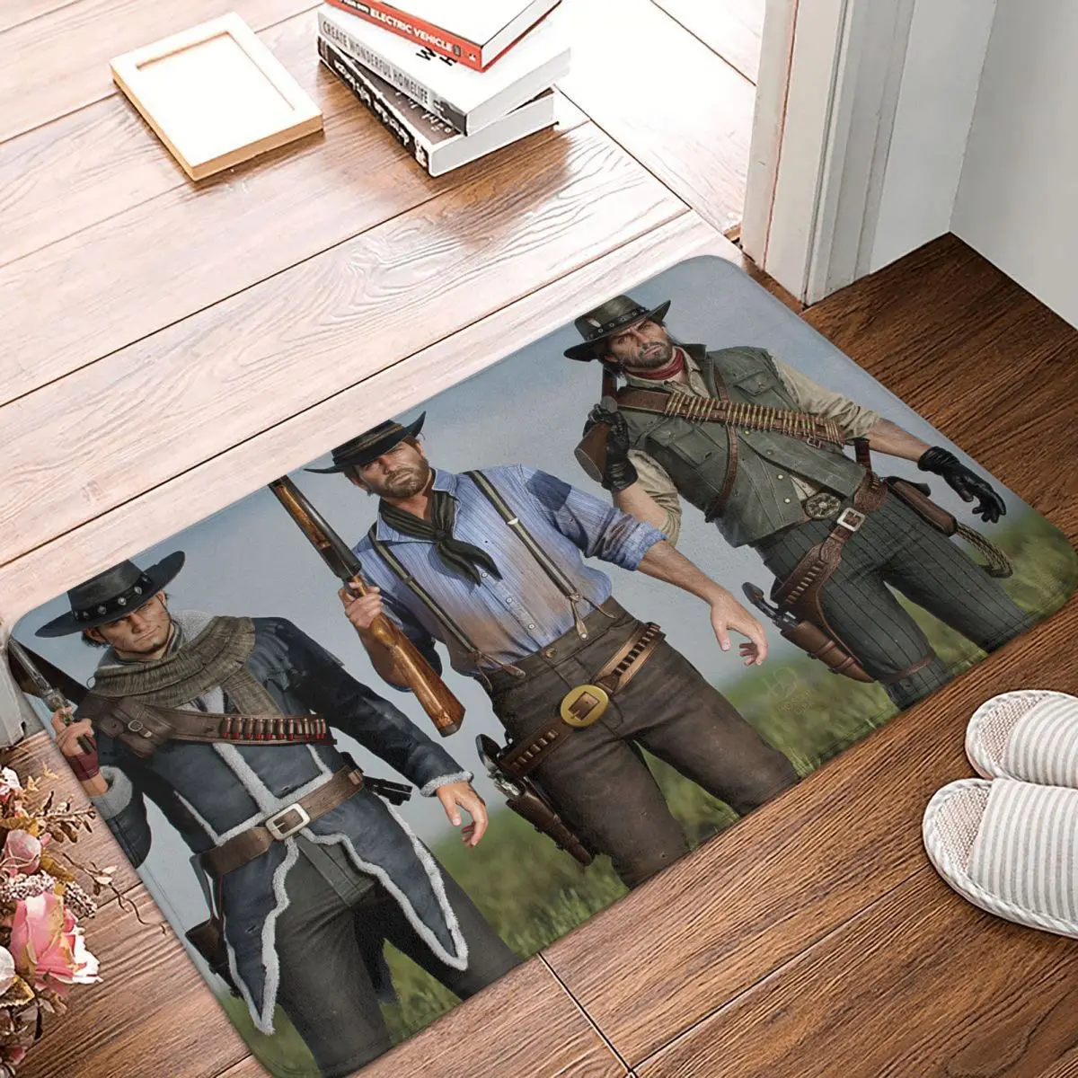 

Игровой нескользящий Придверный коврик Red Dead выкуп Джон Марстон, подставка для ванной, кухонный коврик, Молитвенный Ковер, искусственный Де...
