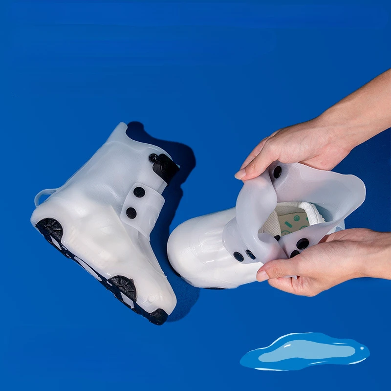 

Детский чехол для обуви от дождя, водонепроницаемый милый износостойкий портативный непромокаемый детский высокий чехол для девочек