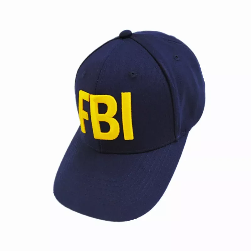 Yellow Letter Embroidered Baseball Cap Hip Hop Fashion Outdoor Sunshade Hat Dark Blue Adjustable Sports Cap