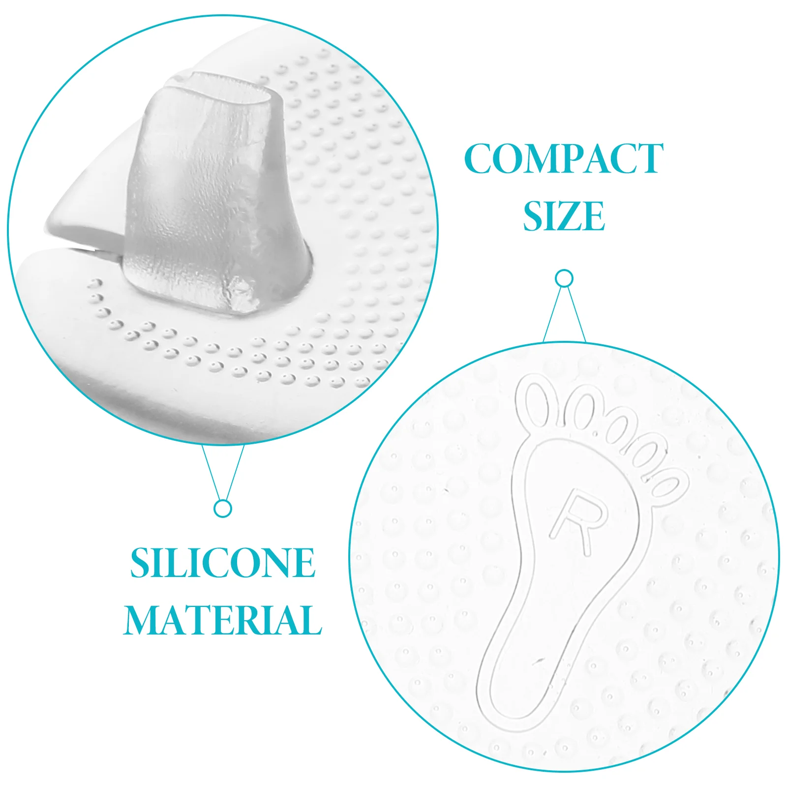 1 пара силиконовых противоскользящих гелевых шлепанцев для женщин и - свободный