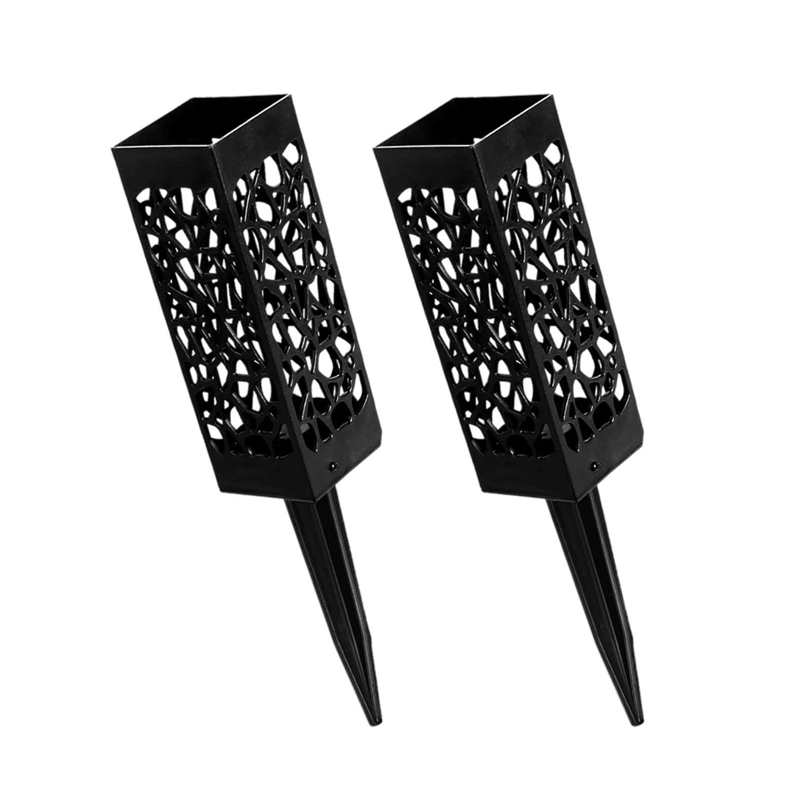 

2 Pcs/ 4 Pcs Cemetery Vases Grave Decorations For Cemetery Hollow Design And Extra-Long Spikes Memorial Grave Vases For