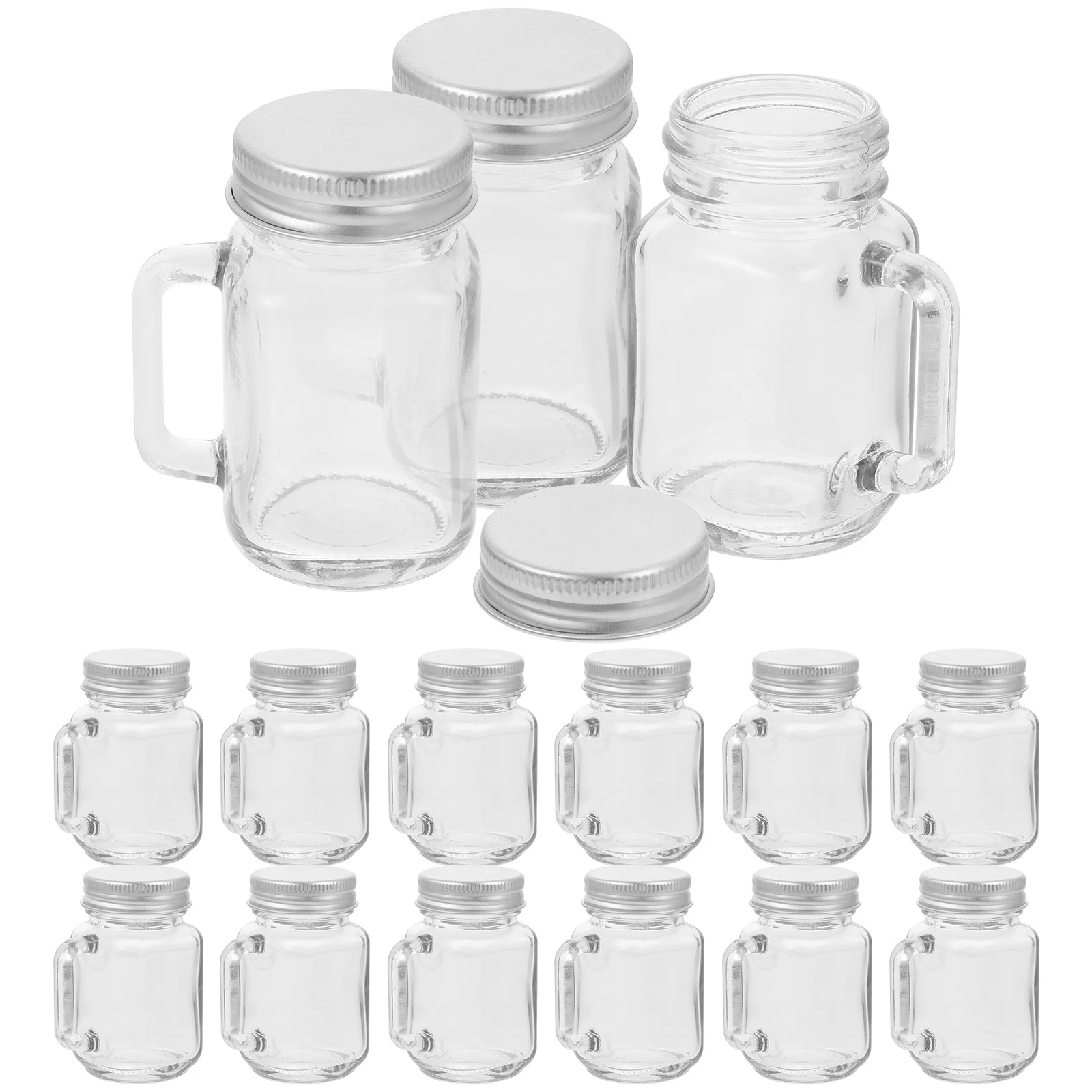 

Dessert Mason Jars Glass Fruits Jam Small Honey Container Mini Household