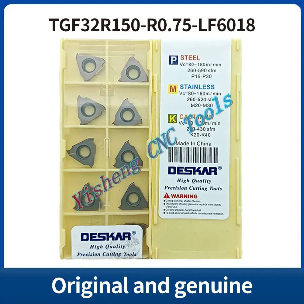 

DESKAR TGF32R110-R0.55 TGF32R120-R0.6 TGF32R130-R0.65 TGF32R140-R0.7 TGF32R150-R0.75 LF6018 резьбонарезатели