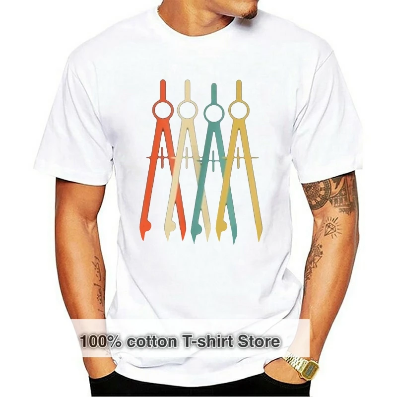 

2019 100 % Cotton T Shirt For Men Vintage Retro Art Architect Architecture T Shirt Gift