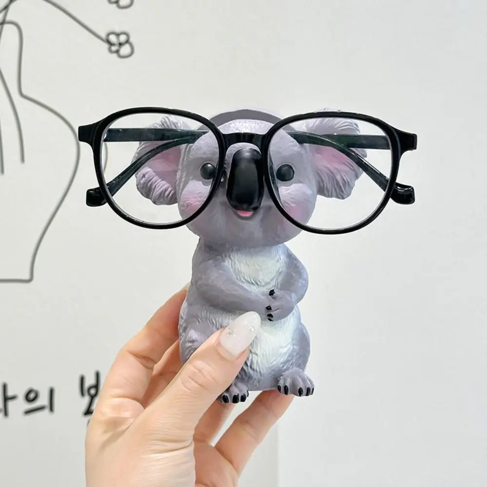 Фото Подставка для очков Kawaii: держатель для очков в виде коалы и слона, подставка для демонстрации очков из ПВХ-резины, стойка для хранения солнцезащитных очков, демонстрационный стенд для очков №2