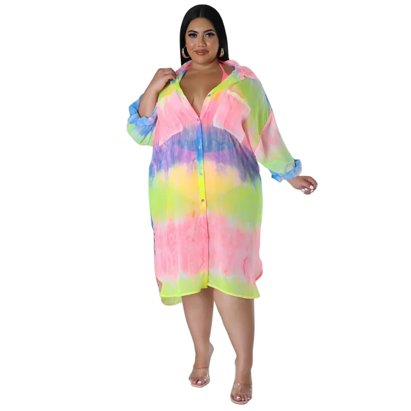 Рисунок 3 - Женское летнее платье-рубашка с длинным рукавом