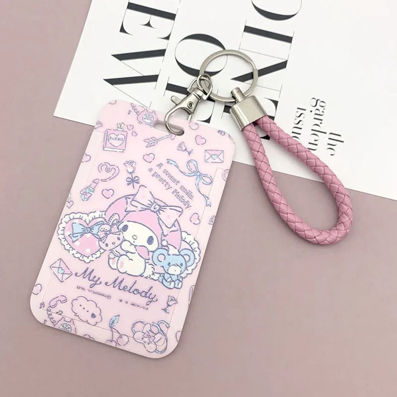 Sanrio Cartoon Student Campus Meal Card Set Chest Plate Work Card Set Access Control Bus Metro Ic Card Bag Girls and Boys