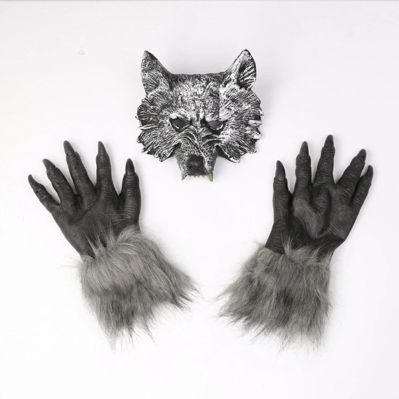 

Новинка 2022, маска оборотеня на Хэллоуин, страшная маска на голову, Волчья маска, Женский костюм для косплея