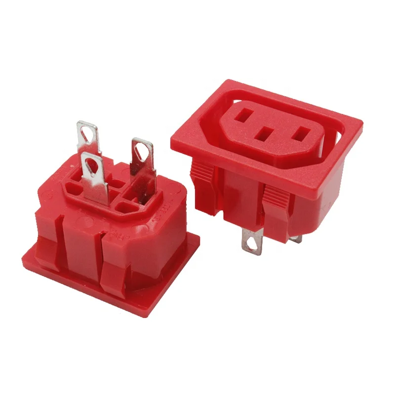 

snap in type iec 320 power c13 female connector socket 10A 250V