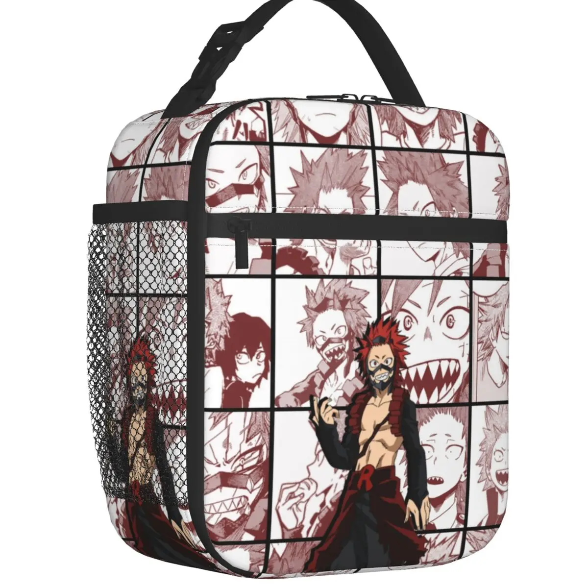 

Kirishima Eijiro Anime Collage Insulated Lunch Bag for Camp Travel My Hero Academia Leakproof Thermal Cooler Bento Box Children