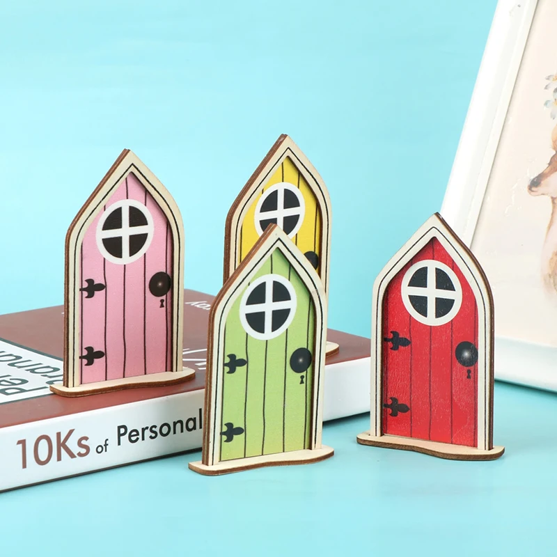 

1:12 дверь кукольного домика Сказочный эльф дверь сада стереоскопическая дверь Модель мебель аксессуары для кукольного домика Декор Preyend Play ...