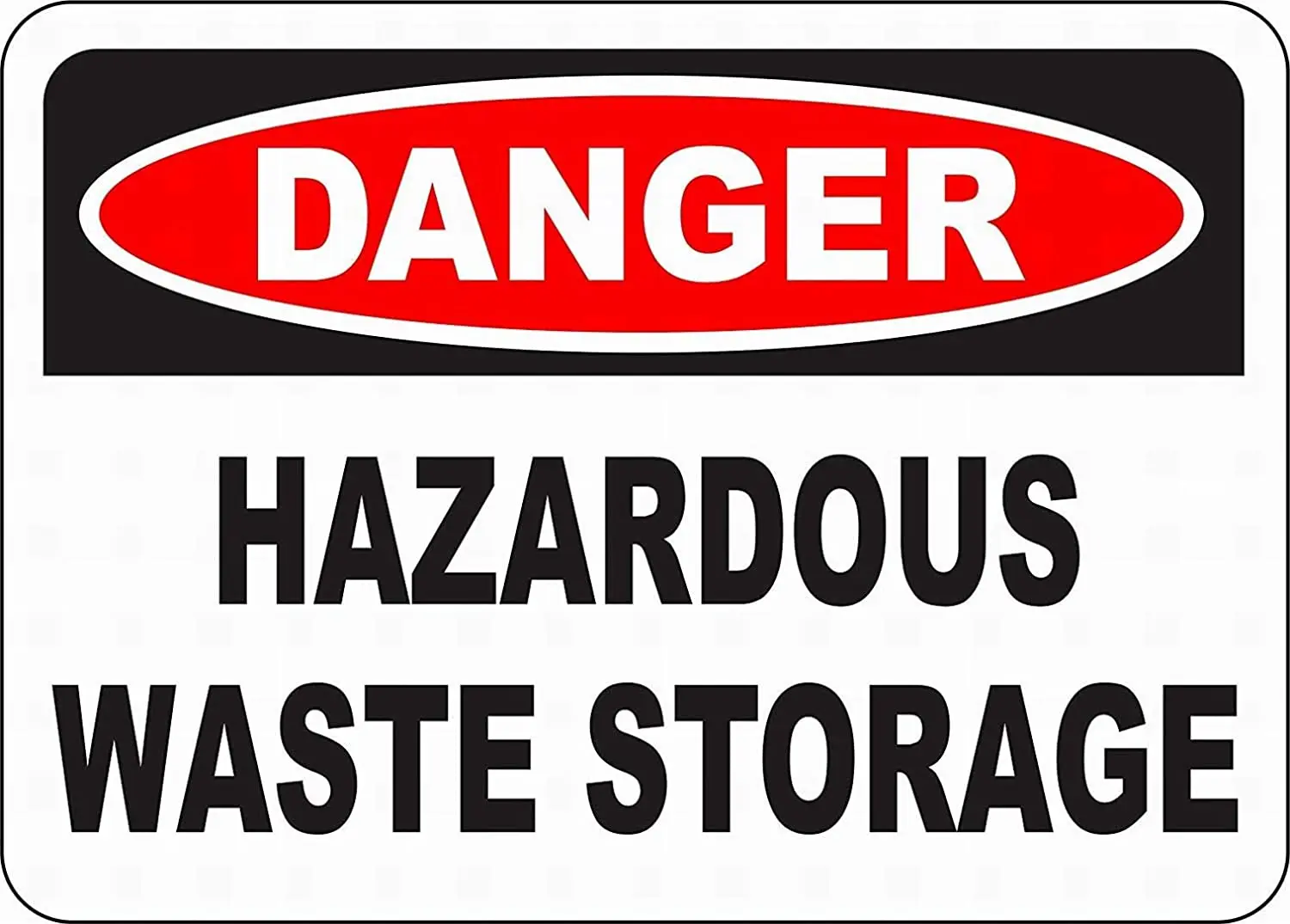 Danger Hazardous Waste Storage Sign Safety Tin 8x12 | Plaques & Signs