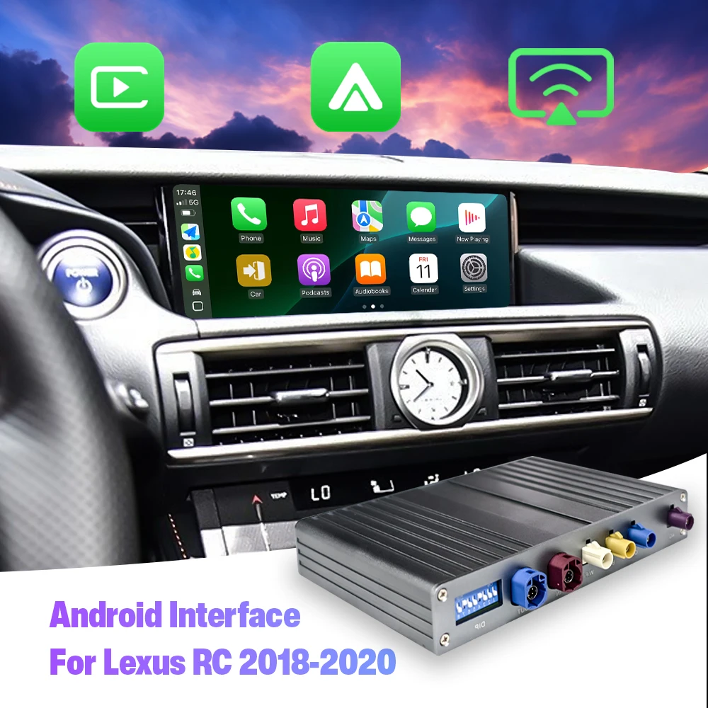 Фото Новый модуль Android-интерфейса для Lexus RC 2018-2020 с беспроводными Android Auto и CarPlay от Qualcomm Binarytek №2