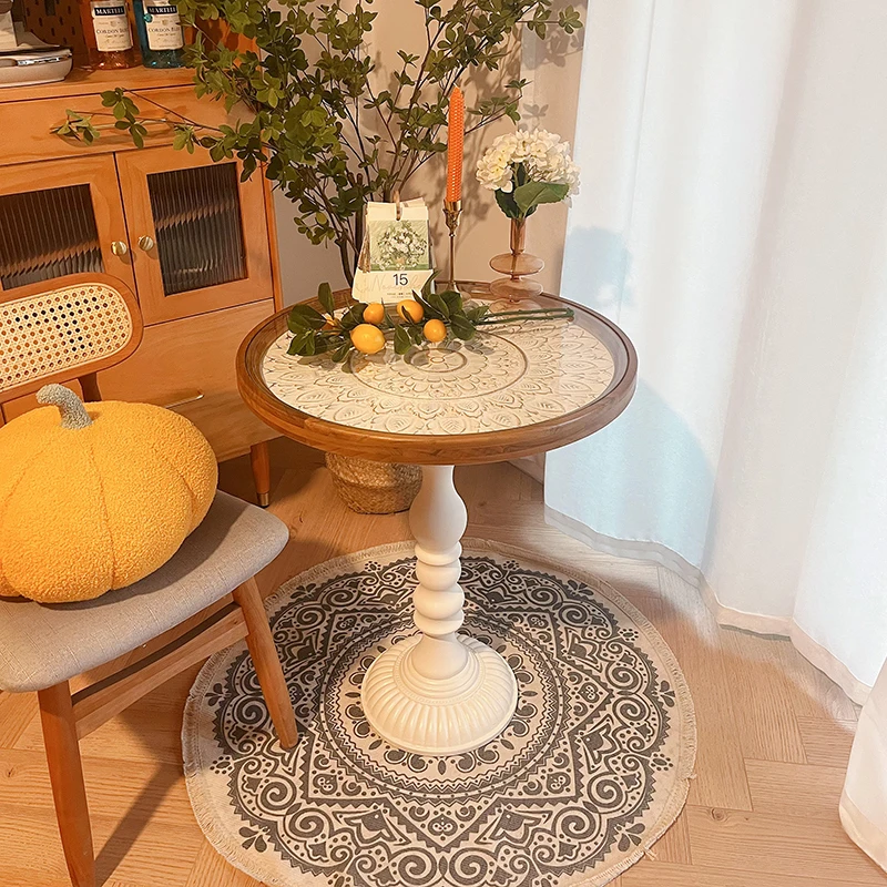 

Living Room Dining Table Garden Center Entryway Outdoor Hotel Apartamento Round Nordic Coffee Table Makeup Meuble Home Furniture