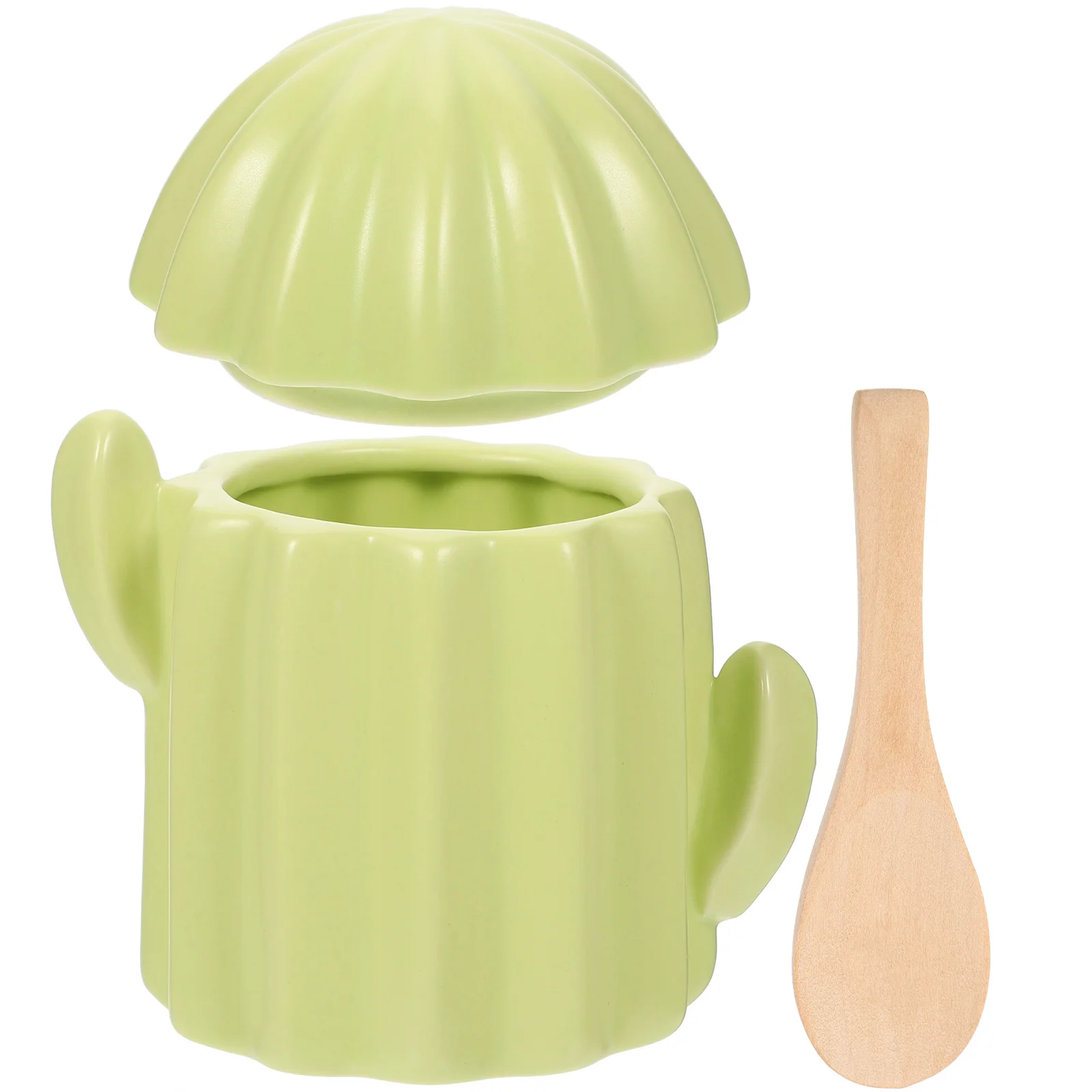 

Cactus Shape Seasoning Jar Ceramic Salt Jar Condiment Jar Sugar Jar Tea Jar Container