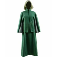 the handmaid story june osborne cosplay dress green cloak dress