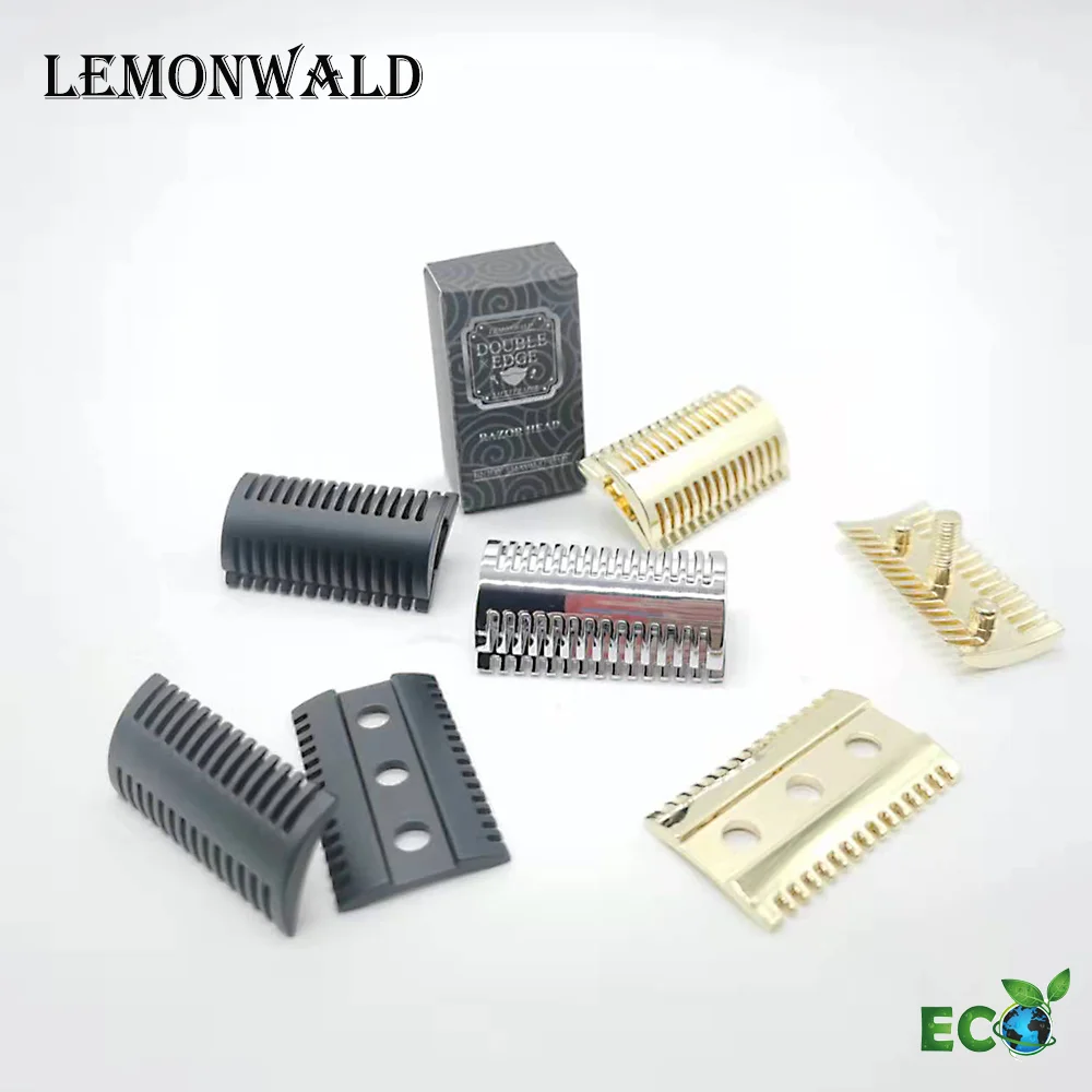 

LEMONWALD Double-Sided Comb-Shaped Safety Razor Head, Manual Shaver Accessories, Easy To Carry