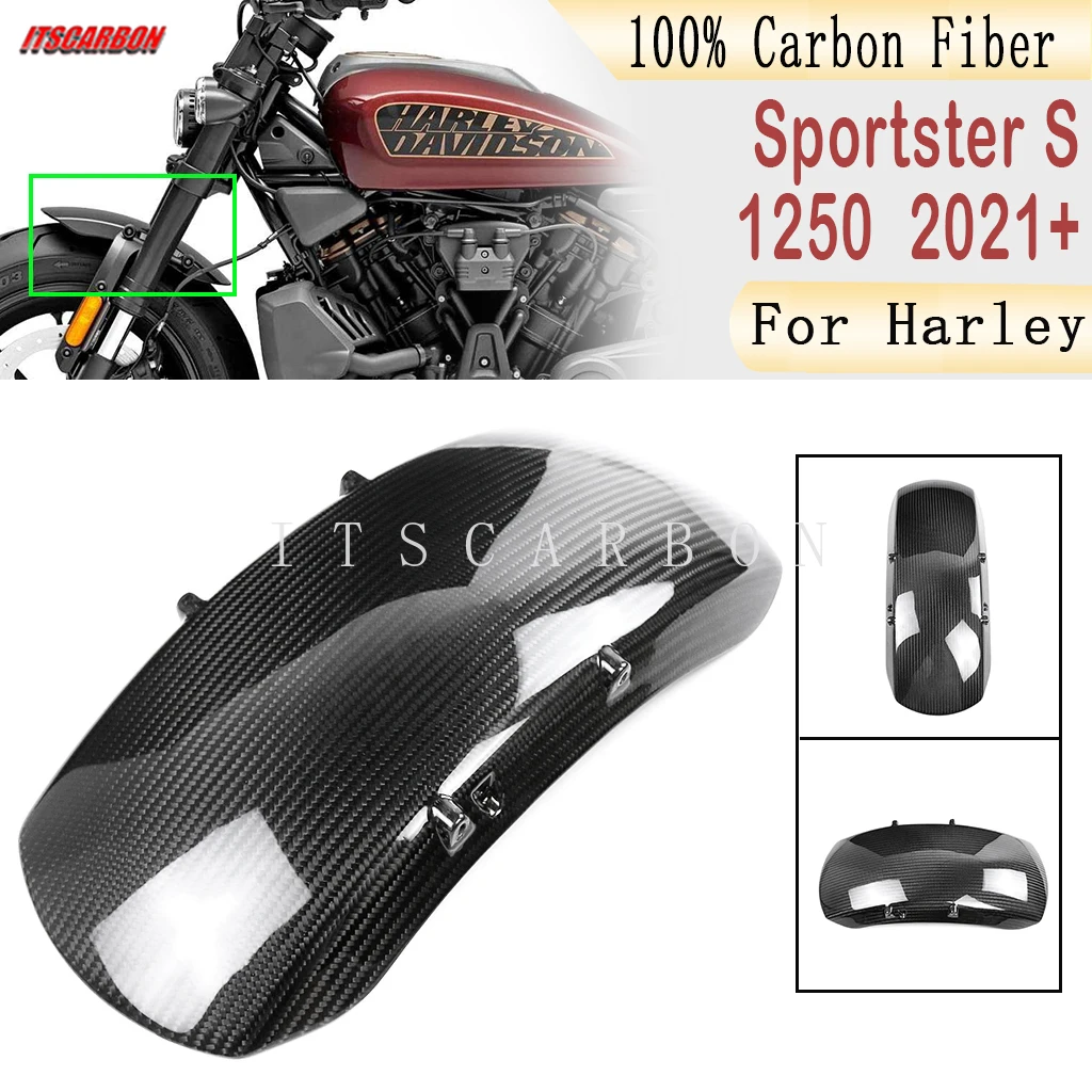 

Для Harley Sportster S RH 1250 1250S 2021 2022 2023 передний задний фонарь, комплекты обтекателей для мотоцикла 100% из углеродного волокна