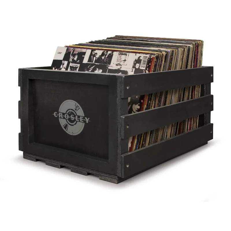 Crosley Vinyl Record Storage Crate - Turntable Accessory