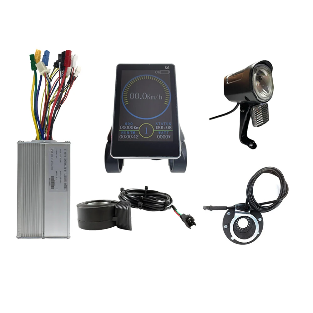 

EBike Brushless Speed Motor Controller JN S6 LED Display Panel Scooter 1000W 30A Electric Bike Controller Bicycle Accessories
