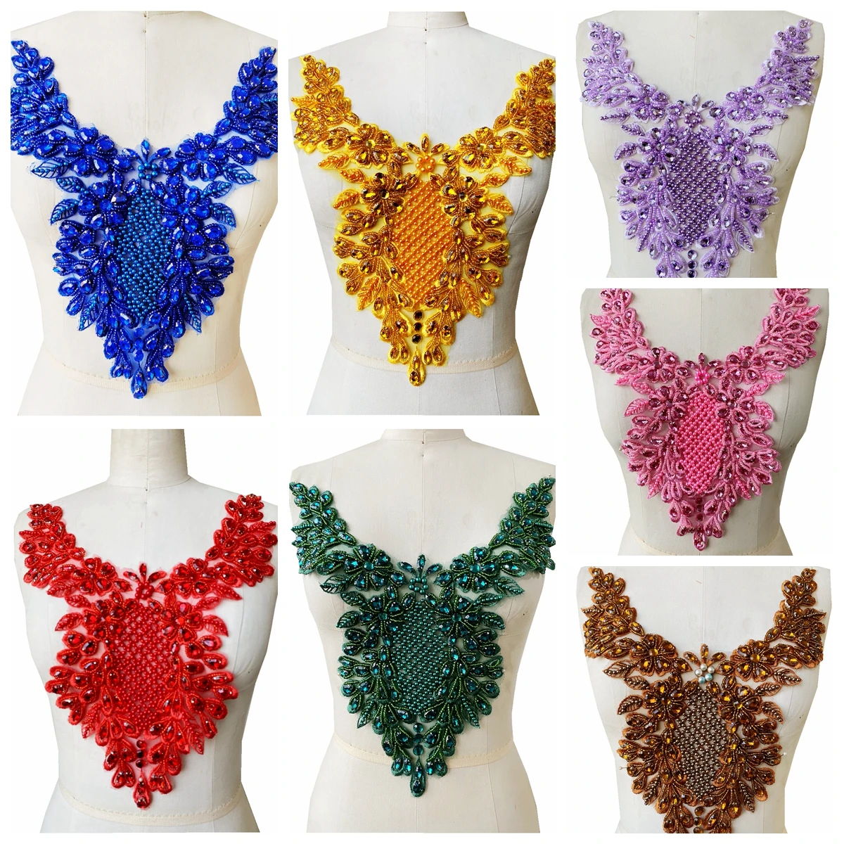 

Ручная работа, искусственное шитье, Кружевная аппликация 40*26 см для платья, аксессуары для одежды