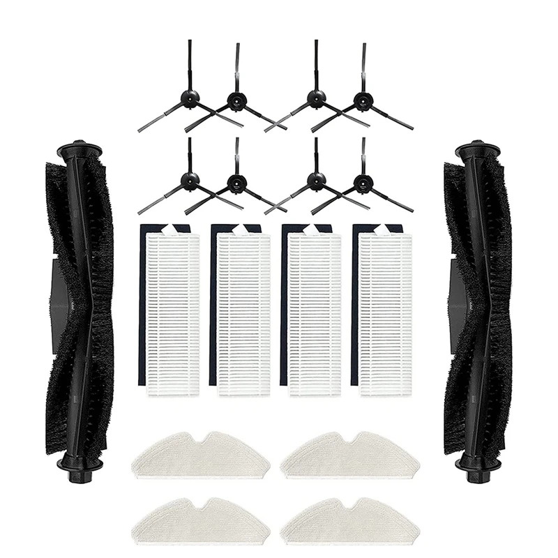 

For Proscenic M7 Pro / Kyvol Cybovac S31 / Uoni V980 Plus / Robot Q6 Robot Vacuum Cleaner Brush HEPA Filter Spare Parts