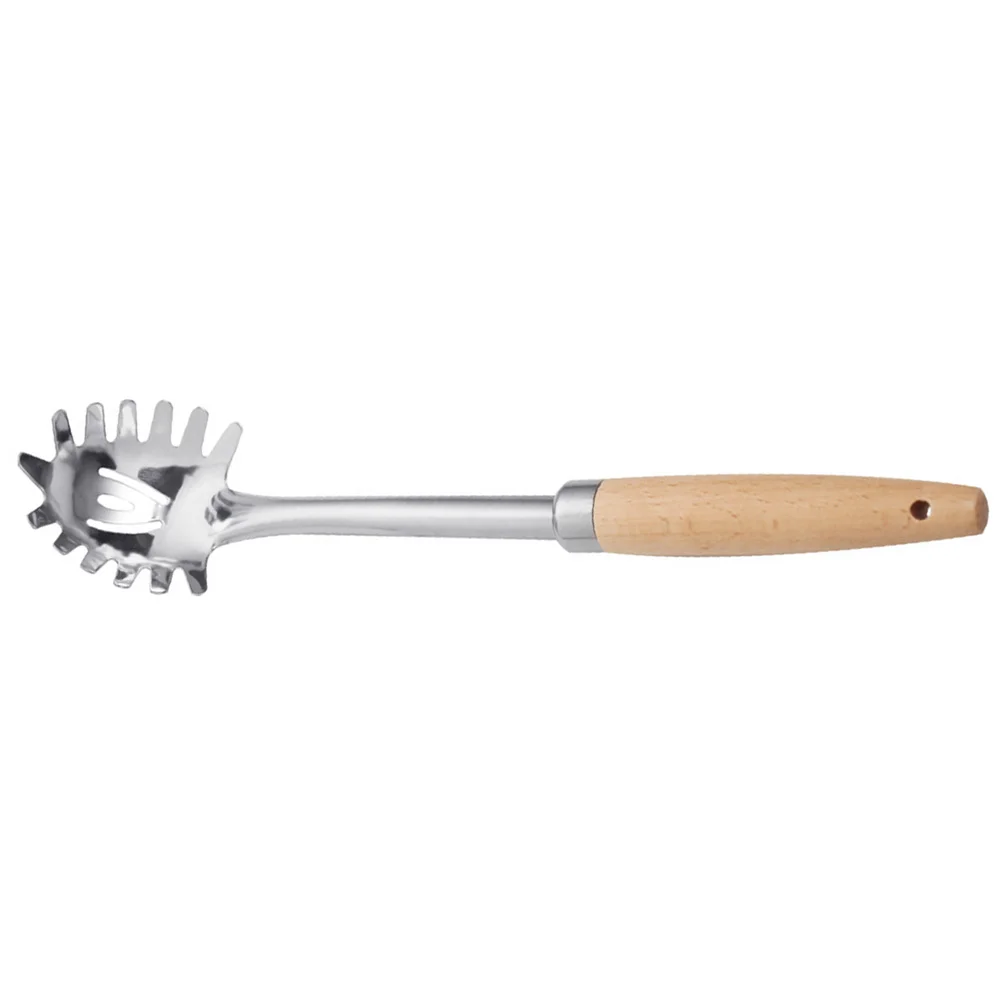 

Pasta Spoon Spaghetti Server Kitchen Utensil Scoop Dumpling Strainer Serving Slotted Ice Spoons Strain Transfer Cube Cool Metal