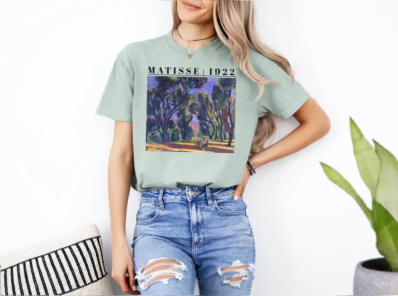 Рубашка Анри Матисс художественный подарок Инди Коттеджкор Темная академия