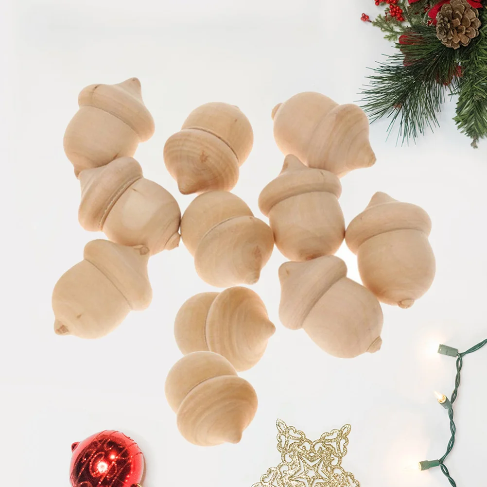 

Woodenpeg Snowmanunfinished Diy Christmas Wood Tree Crafts Toblank Craft Acorns Pegsfigure Ornament Toy Figurine Children
