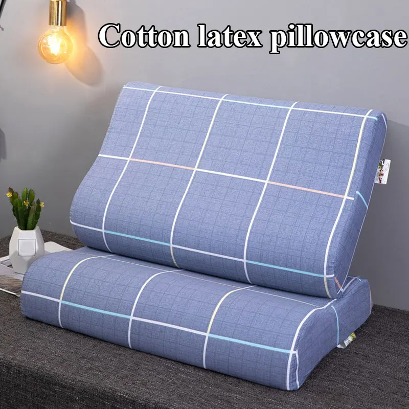 

Soft Durable Cotton Pillowcase Fresh Washable Zipper Pillowcase Printed Pillowslip Wavy Pillow Cover Home Textile Products